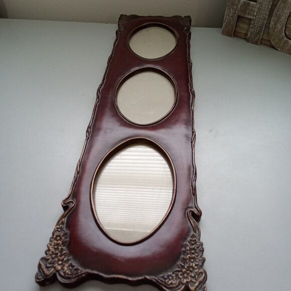 Picture Frame Browm Floral - Picture 1 of 10